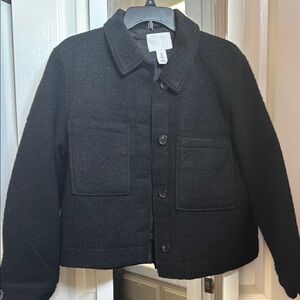 H&M Black Button-Up Shacket